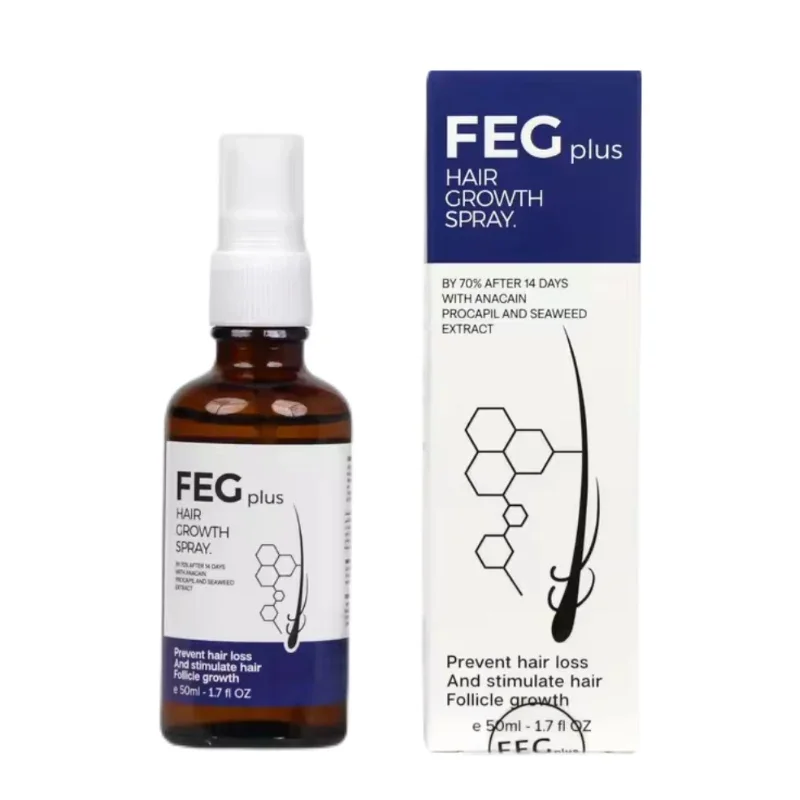 FEG plus Hair Growth Spray Stimulate Focile Growth Hair Loss Longer Thicker Healthier