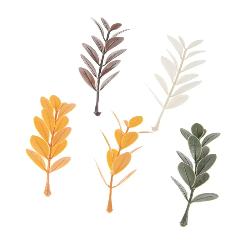 Artificial Plants Leaf Wedding Party Home Decor Accessories Diy Cake Candy Box Garland Christmas Decorative Flowers Wreath