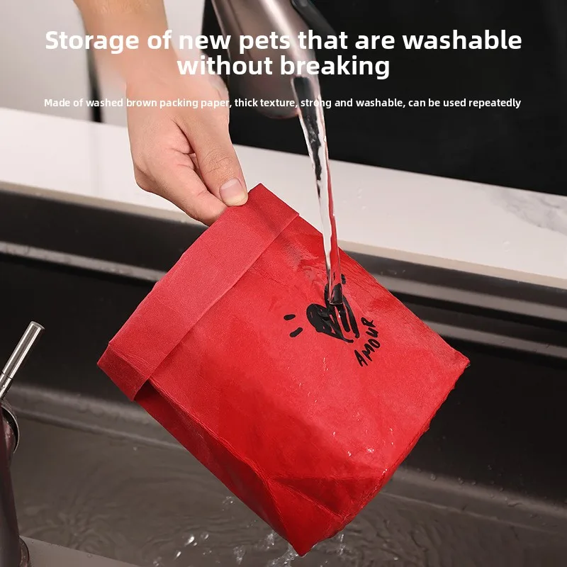 Thickened Kraft Paper Storage Bag for Kitchen Refrigerator