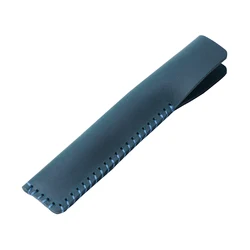 Handmade Vintage Genuine Leather Pen Holder Pouch - Elegant Gift Quality (1 blue)