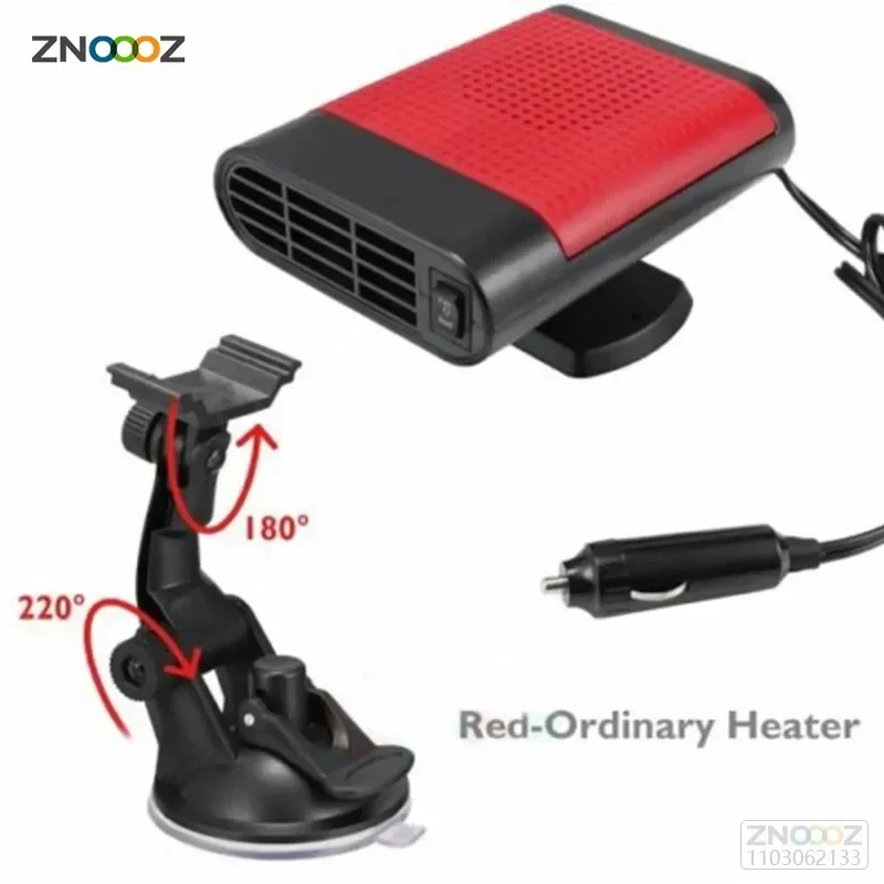 12V 500W Car Heater Portable Electric Heating Fan Defogger Quick