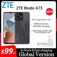 Global Version ZTE Blade A73  6.6" Large Screen 5000mAh Battery 50MP Al Camera128GB Large Storage 22.5W Fast Charge 1