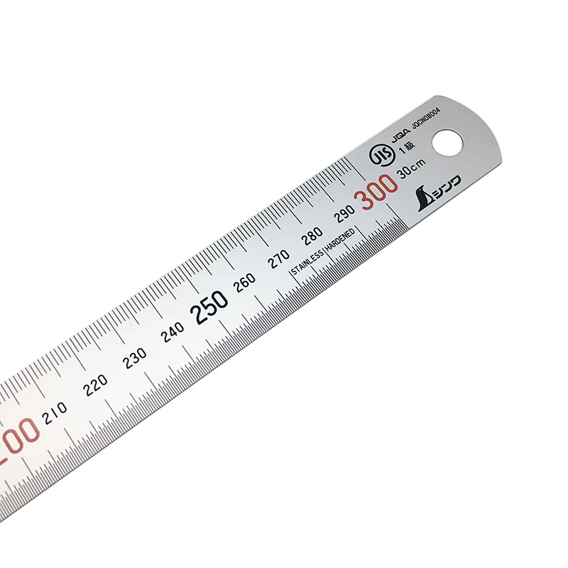 Japan Shinwa 15 / 30 cm  stainless steel ruler Non-Glare thickened steel ruler high precision 5