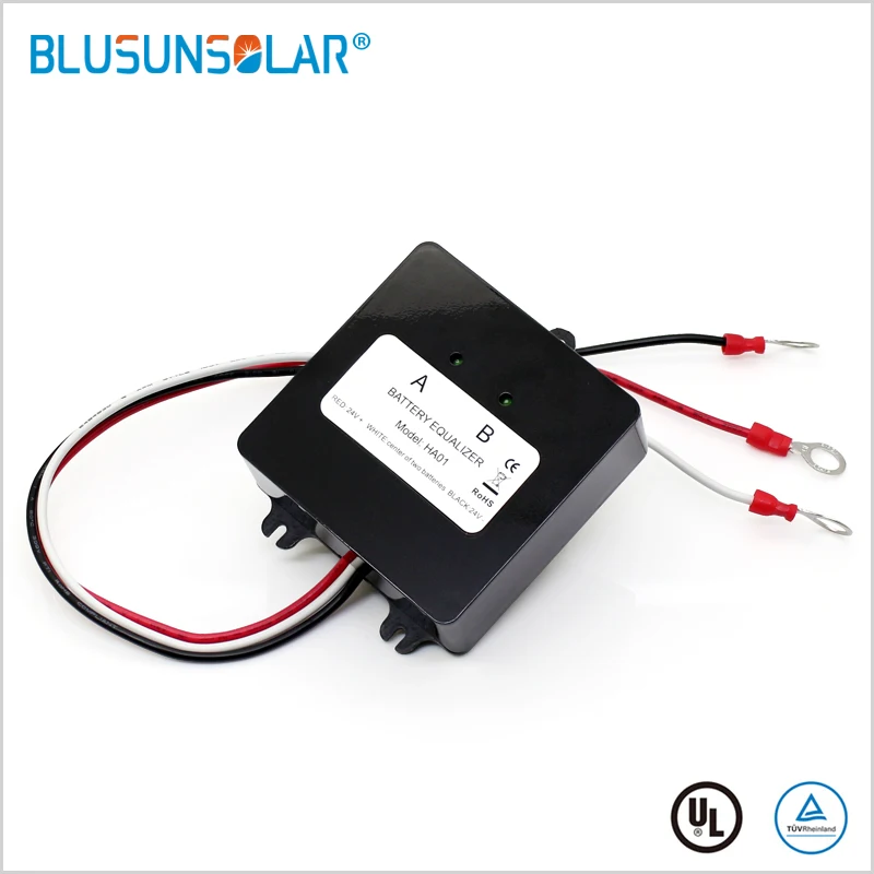 Battery Equalizer for 2x12V Flood AGM Lead Acid Batteries HA01 Voltage Balancer Lead Acid Battery Charger Regulator In Serial battery charger battery equalizer