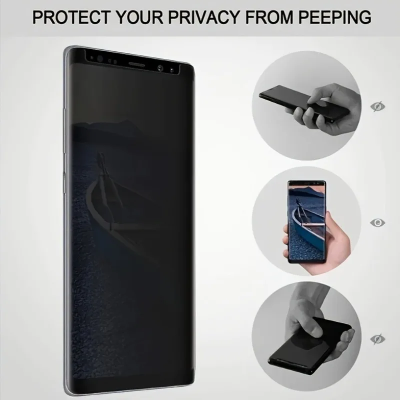 Proteggi schermo per telefono cellulare Privacy 2 pezzi per Samsung Galaxy S25 S24 Ultra S23 S22 S21 Plus FE Protezione anti-impronte - immagine 5