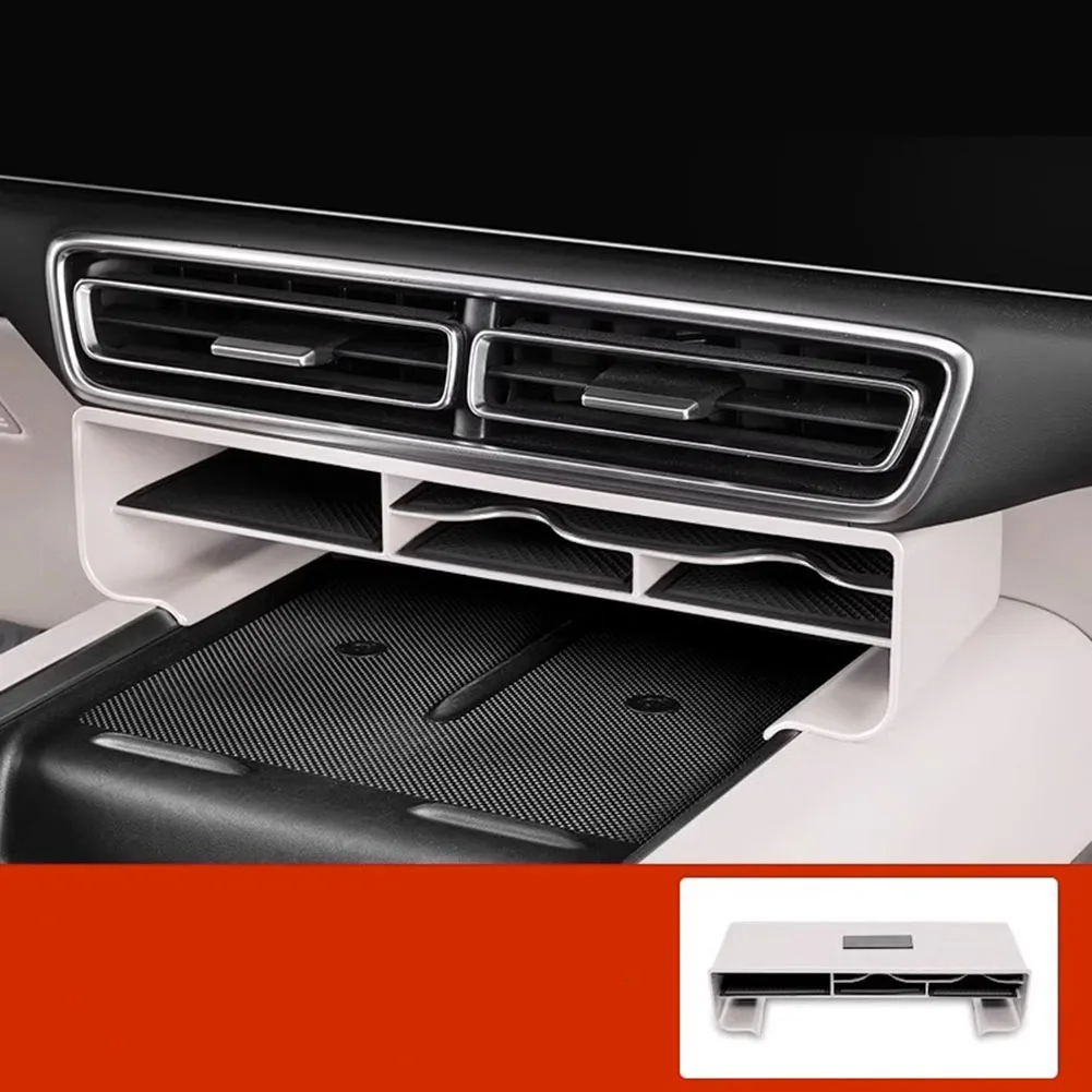 

1x Black/ White/Orange Car Styling Multi Functional Storage Box Fits For-Lixiang For L8 L9 2022-2024 ABS Interior Accessories