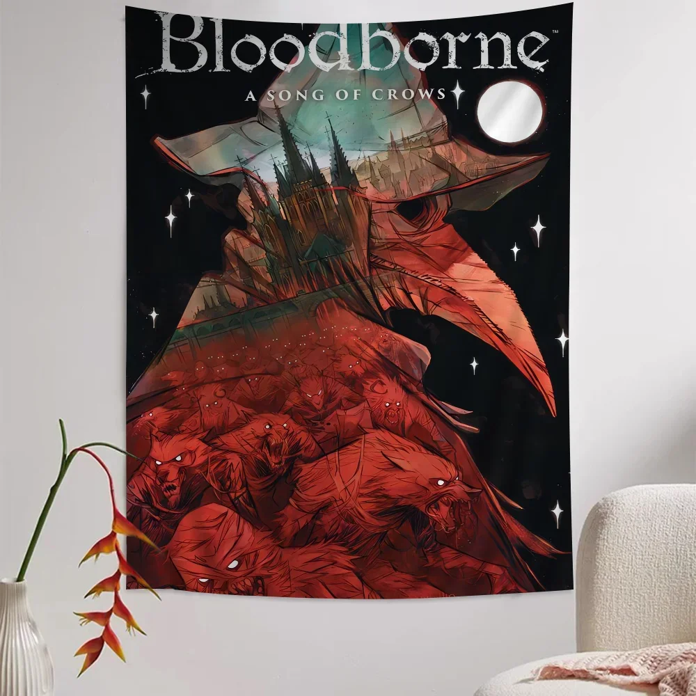 Bloodborne Classic Game Colorful Tapestry Wall Hanging Bohemian Wall Tapestries Mandala Hanging Sheets
