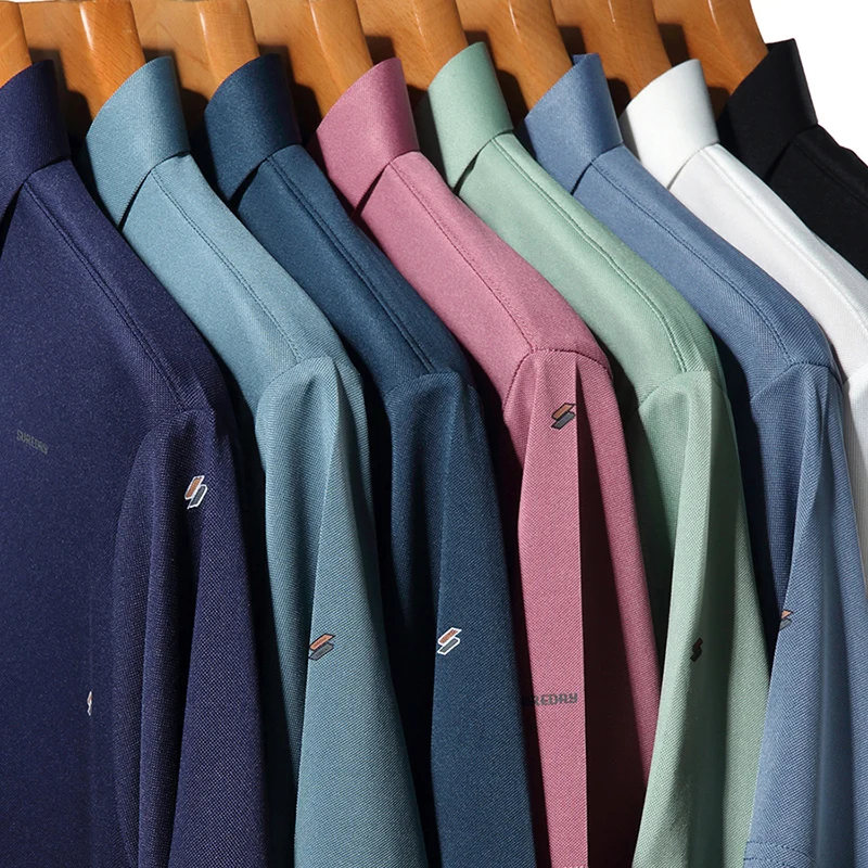 

Summer Men's Casual Short-Sleeved Polo Shirt Trend Print Lapel Business Straight Tube Breathable Soft T-Shirt Outdoor Top