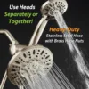 7" Premium High Pressure 3-Way Rainfall Combo for Best of Both Worlds - Enjoy Luxury 6-Setting Rain Showerhead 5