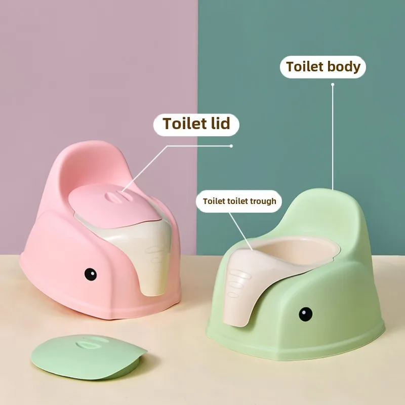 Cartoon Baby Training Potty Boys and Girls Beginner Potty Baby Toddler Potty Splash-proof and Non-slip Ergonomic Design 3