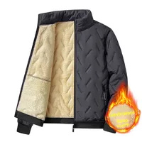 Thickened Fleece Lined Graphene Vest for Middle Aged And Elderly Men Outdoor Sports Workwear Stand Collar Ultra Sonic Technology