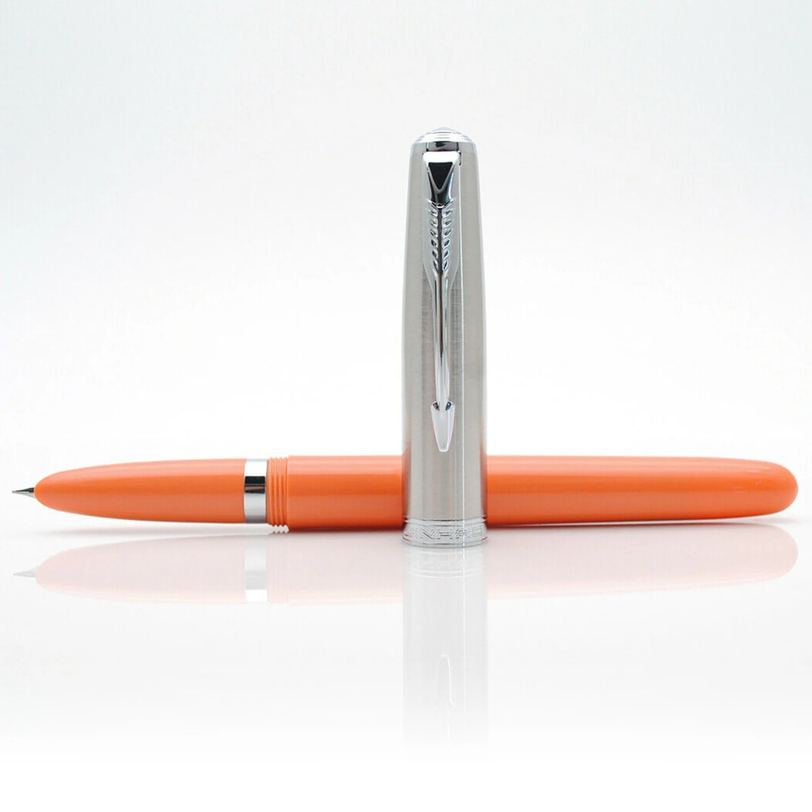 Jinhao 86 Resin Classic Fountain Pen Silver Cap Extra Fine Nib 0.38mm Ink Pen school office business smooth writing pens gifts 4