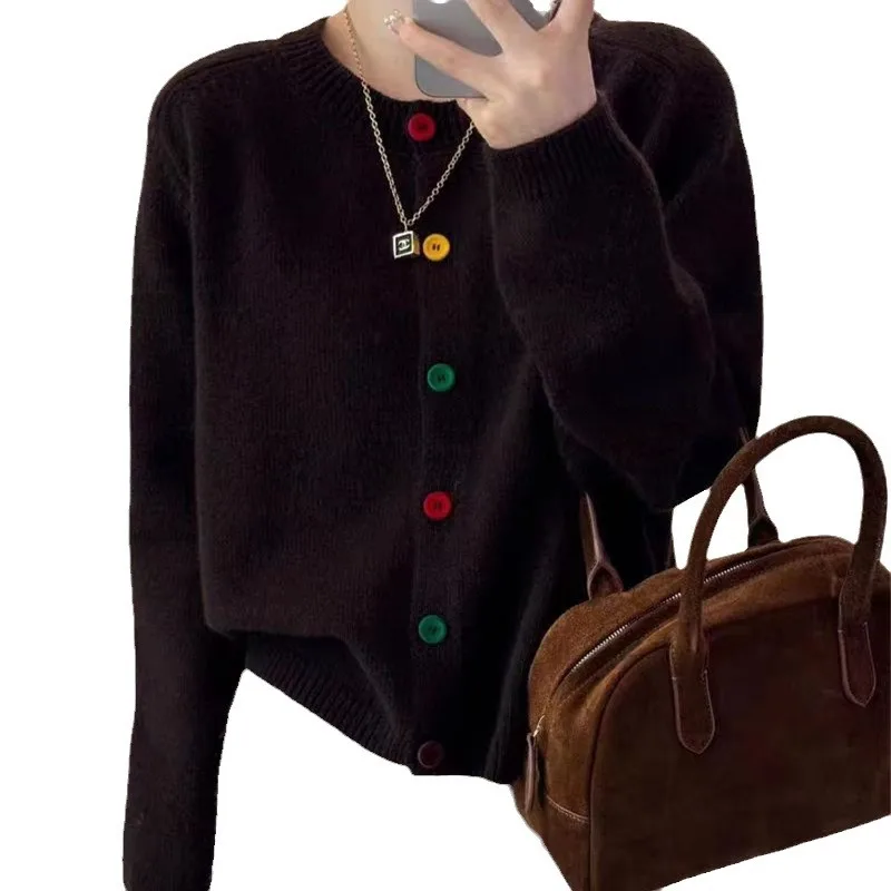 Women Long Sleeve Knitted Sweater Coat Autumn Winter