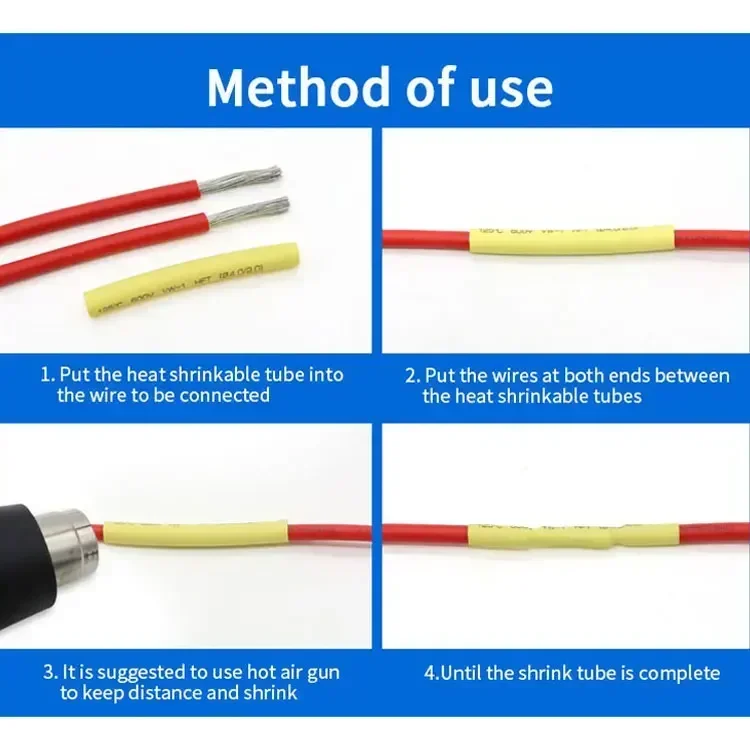 2:1 Heat Shrink Tubing Dia 1 2 3 4 5 6 7 8 9 10 12 14 16 20 25 30 40 50 mm Thermoresistant Sleeve Polyolefin Cable Repair Tube image 3