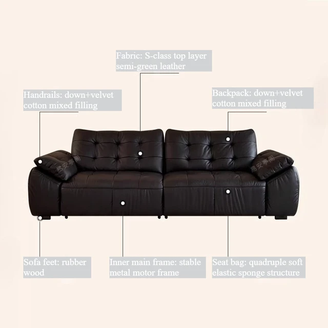 Nordic Black Electric Sofa Living Room Extendeble Relaxing Chaise Electric Sofa Recliner Luxury Meuble De Salon Home Furniture 2 Nordic Black Electric Sofa Living Room Extendeble Relaxing Chaise Electric Sofa Recliner Luxury Meuble De Salon Home Furniture 2
