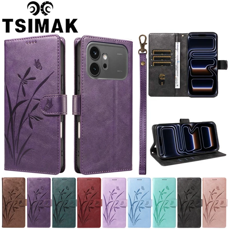 Elegant Leather Wallet Flip Phone Case with Card Holder