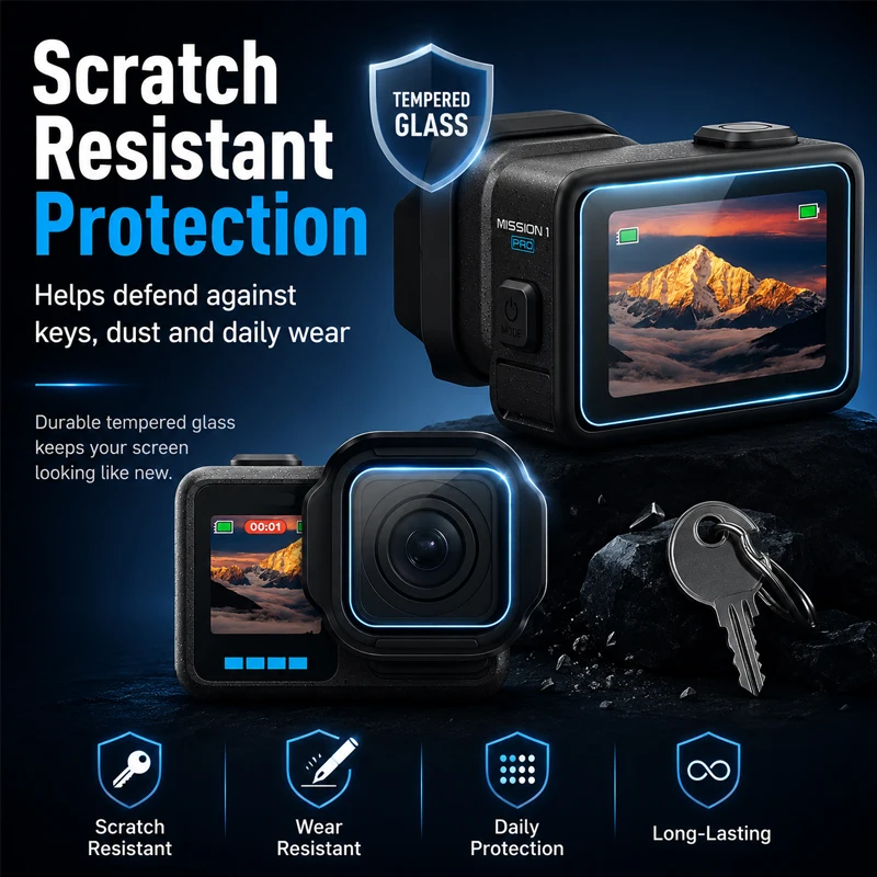 Lot de 1/2/3 Protecteurs d'écran pour GoPro Hero 11/10/9