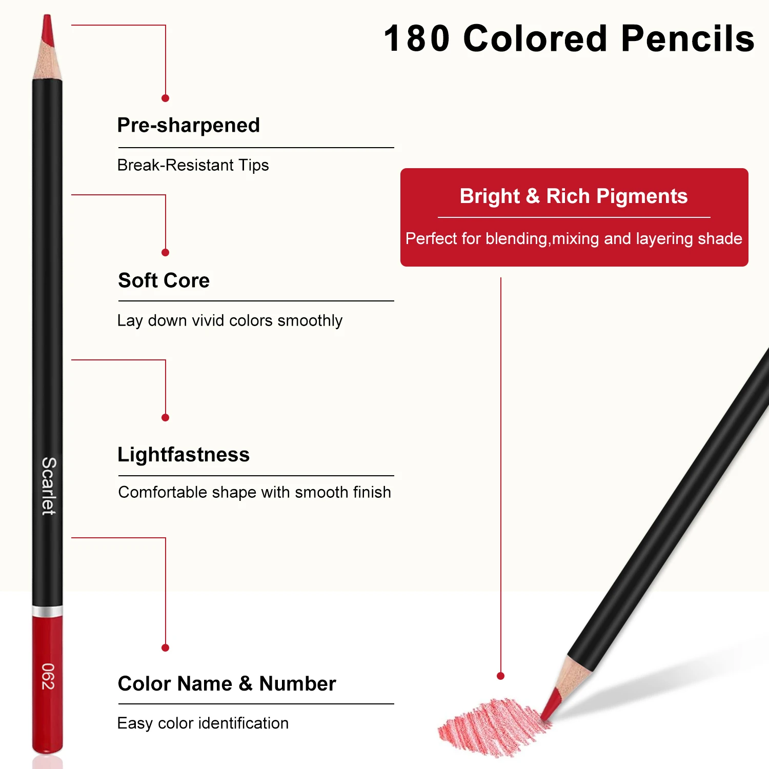 Deluxe Artist Sketching & Coloring Set with Travel Case and Bonus Coloring Book