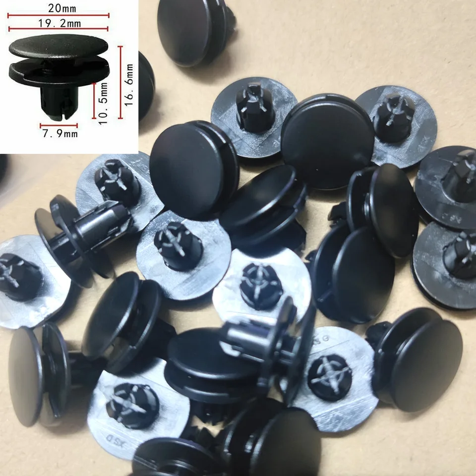 100x Push Type Clip Fender Liner Retainer Fastener Clips For - Foto 2