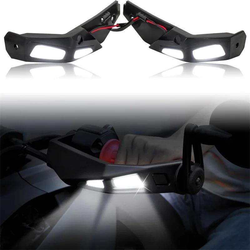 

1 пара защитных накладок на телефон с фонариками для Can Am Ryker 600 900, спортивная и Раллийная версия, комплект защитных накладок на руки и лампа для телефона