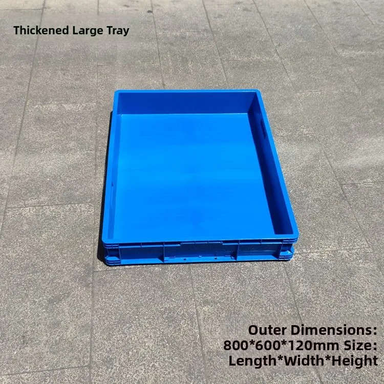 Large Rectangular Plastic Slow Tray Bread Box Material Storage Container Industrial Sle Flat Head Cover Universal Use