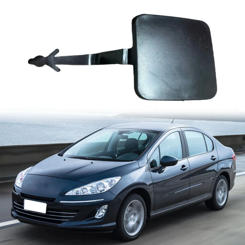 

7422P8 Car Front Bumper Tow Hook Cover Cap Front Bumper Trailer Cover For Peugeot 408 2010-2014