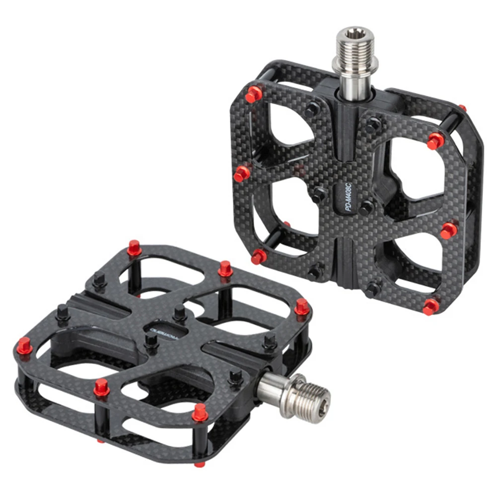 

Brand New Bicycle Pedals Pedal Bike Accessories Carbon Fiber Lightweight Titanium Alloy Titanium Alloy Bearing