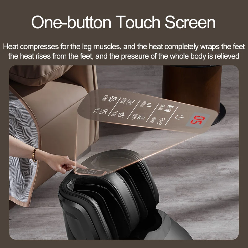 Electric Foot and Calf Massager with Heat and Compression