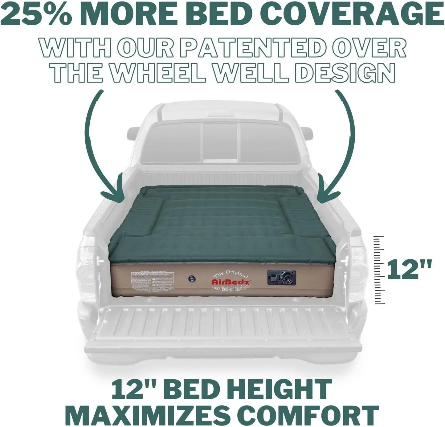 6ft-Pro3 Series-The Original Airbedz Truck Bed Air Mattress 6.5 Bed