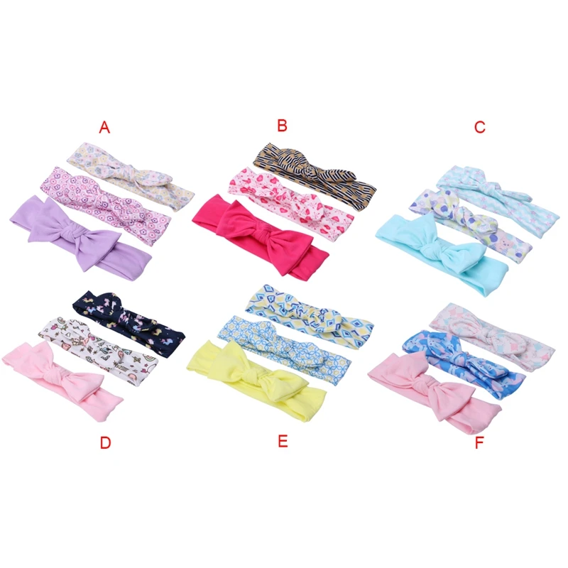 

3Pcs/set Kids Girl Baby Toddler Bow Headband Headwear H Band Accessories