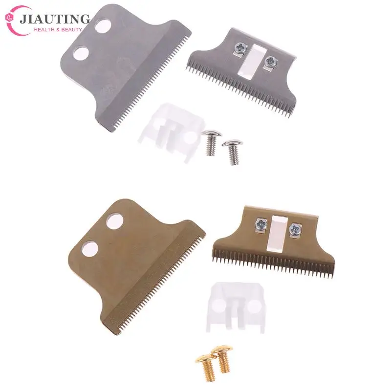 Replacement Movable Blade Professional 2-Hole Hair Clipper Blade Carton Steel Accessories Golden For Choice Screws Hair Trimmer Hair Clipper Hair Trimmer Replacement Blade