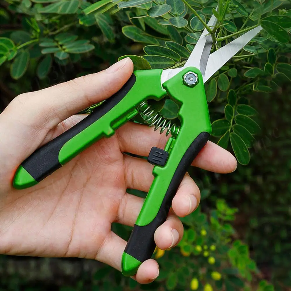 3Pcs Garden Pruning Shears Garden Scissors Set Safe Lock Handheld Clippers Plants Trimming Scissor for Harvesting Picking