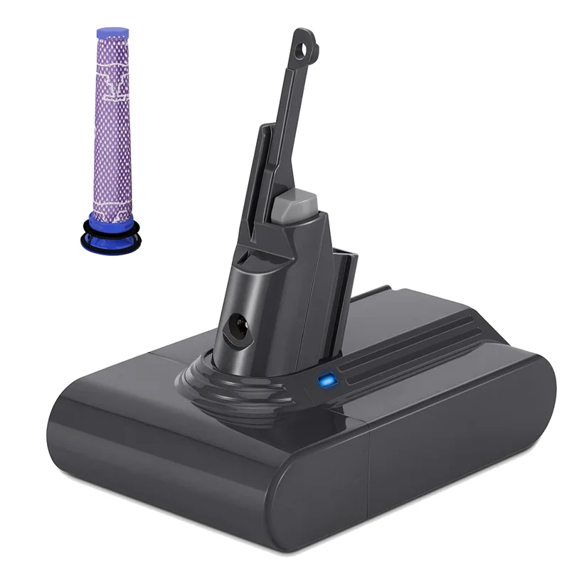 استبدال محول بطارية V7 + فلتر مسبق 21.6 فولت لـ Dy...