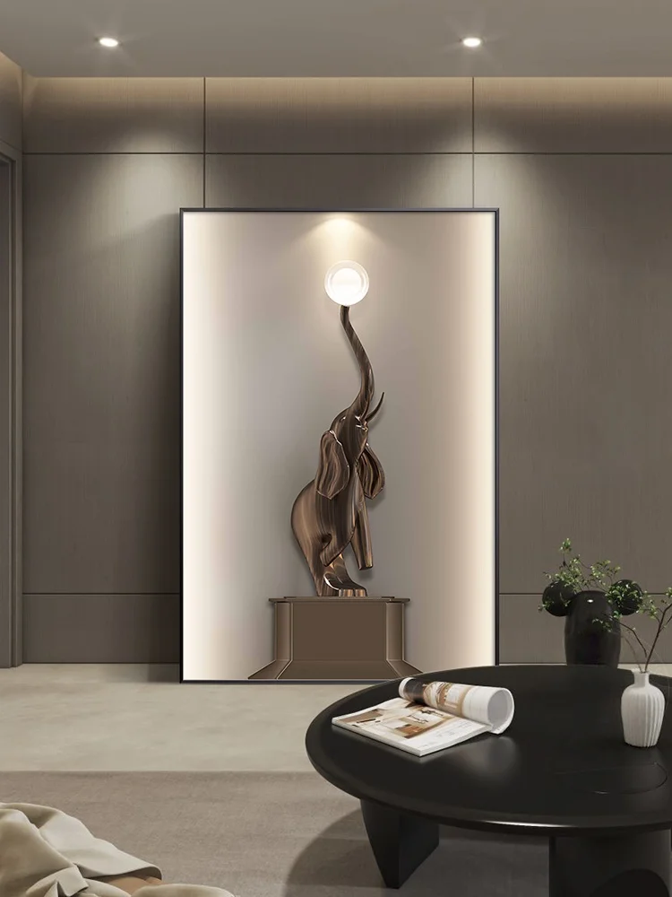 LED Elephant Wall Art 3
