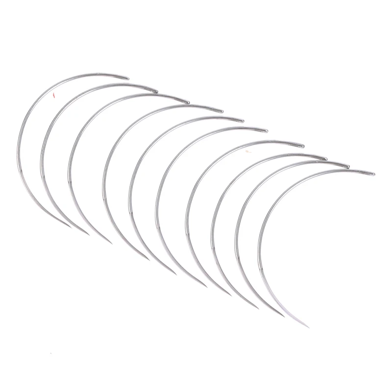 Surgical training kit suture practice kit 10Pcs/pack Durable Metal 6*24 7*25 8*24 10*28 Corner Medical Needle Suture Surgical Tool Double Eyelid Veterinary Equipment Tool