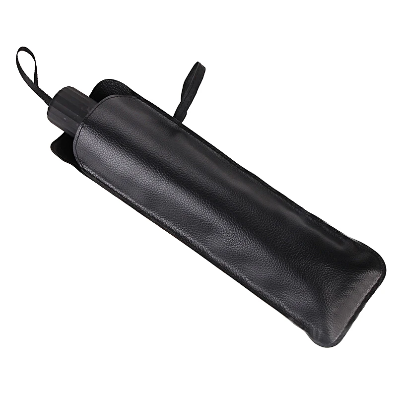 PU Leather Umbrella Cover Case Portable Waterproof Umbrella Storage Pocket Water Absorbent Bag