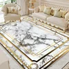 Nordic Luxury Marble Carpet Living Room High-grade Home Decoration Non-slip Big Size Rugs Sofa Area Bedroom Easy Clean Floor Mat 2