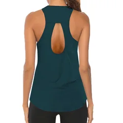 2024 Women Yoga Tops  Sexy Tank Tops Loose Thin Sports Vest Breathable Sleeveless T-shirt Gym Fitness Running Shirts Girls