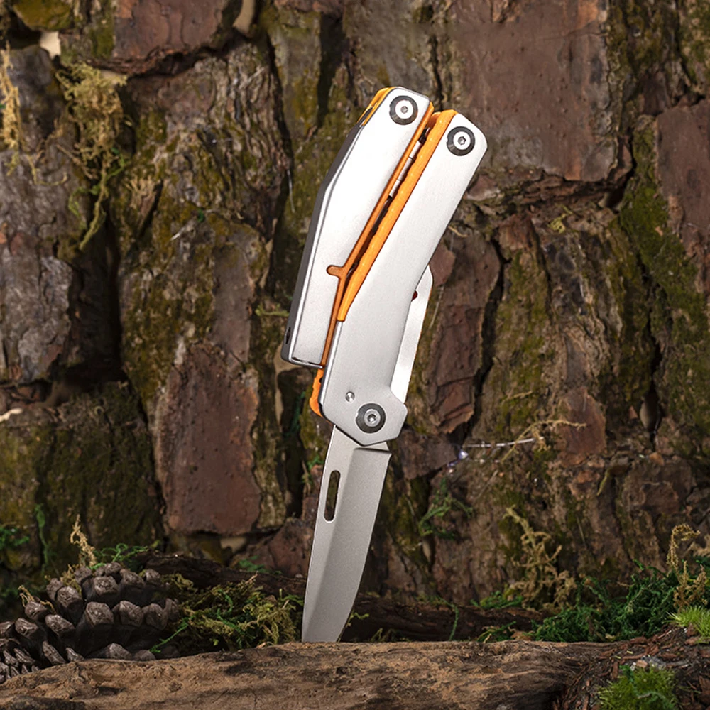 EDC 멀티툴 와이어 커터 플라이어, 야외 서바이벌 하드웨어 수공구, 접이식 나이프 스크루 드라이버, 다기능 바늘 코 핀스