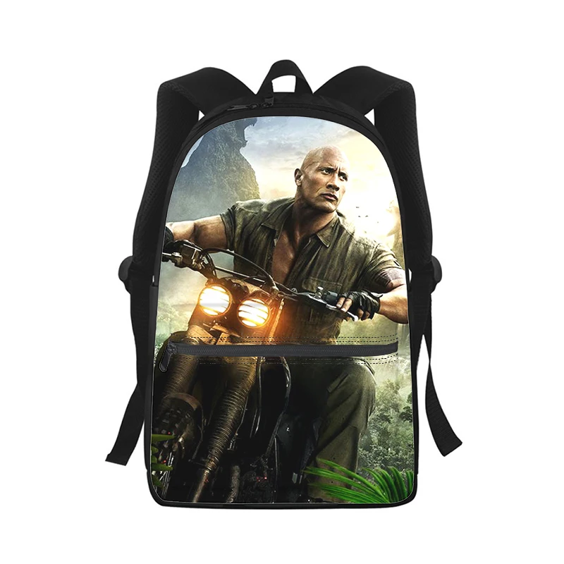 Dwayne Douglas Johnson Men Women Backpack 3D Print Fashion Student School Bag Laptop Backpack Kids Travel Shoulder Bag