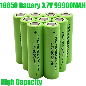 오리지널 대용량 18650 배터리, 충전식 리튬 배터리, 손전등 스크루드라이버, 99900mah3.7V18650, 무료 배송