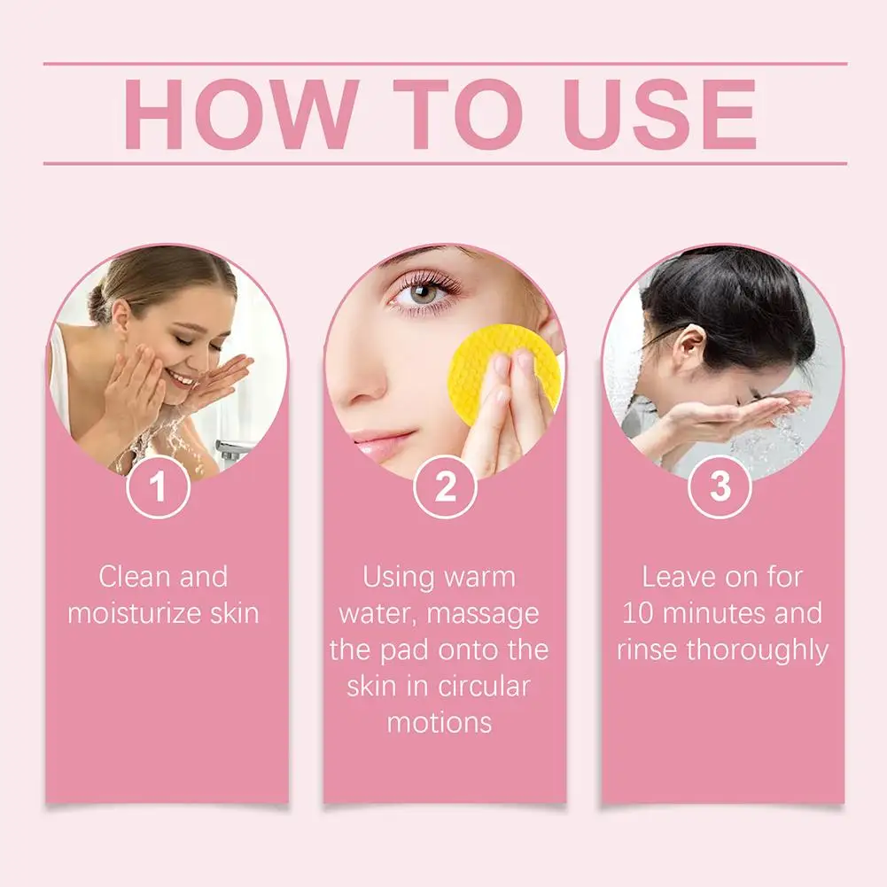 40/50pcs Turmeric Cleansing Pad Cleaning Tablet Exfoliating Pads Facial Sponges  For Exfoliating Daily Cleansing Skin Care 4