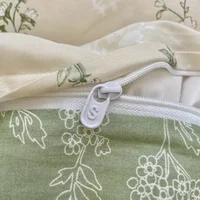 Ensemble de housse de couette 100% coton à fleurs, housse de couette Double peau, housse de couverture, ensemble de literie, taille personnalisée, sans draps 5