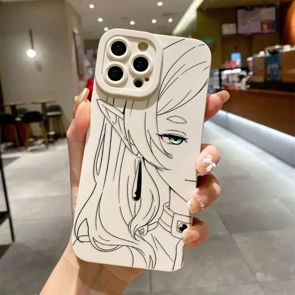 Hot Japan Anime Comics Frieren Silicone Phone Case Cover