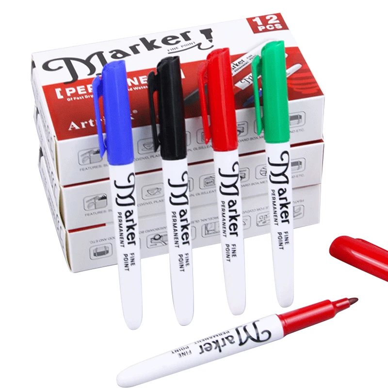 

Suitable For Express Logistics Boxes Special Markers,1Pcs Black,Blue,Red,Green,Waterproof And Indelible Markers