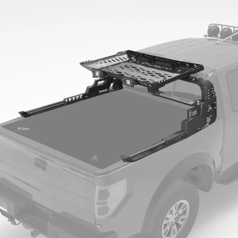 헤비듀티 4x4 오프로드 픽업 롤 케이지 갠트리 프레임 2개 사각 루프랙 자동차 액세서리