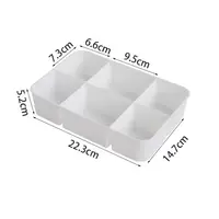 1Pcs Drawer Table Desk Storage Organizer 4 Layers Transparent Makeup Organizer Box Plastic School Office Jewelry Container Bins 6