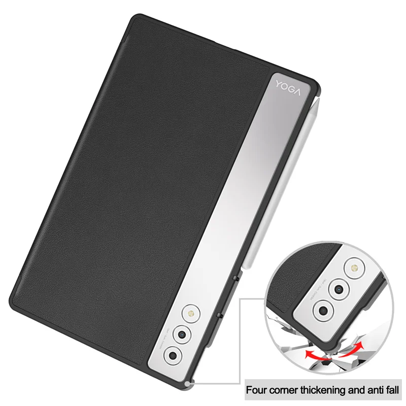 Premium Trifold Leather Hard Stand Cover
