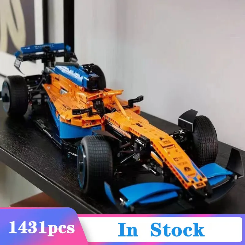 

display High-Tech Speed Race McLaren Formula F1 Car Building Blocks 42141 Assemble Bricks Vehicle Toys Gifts For Adult display