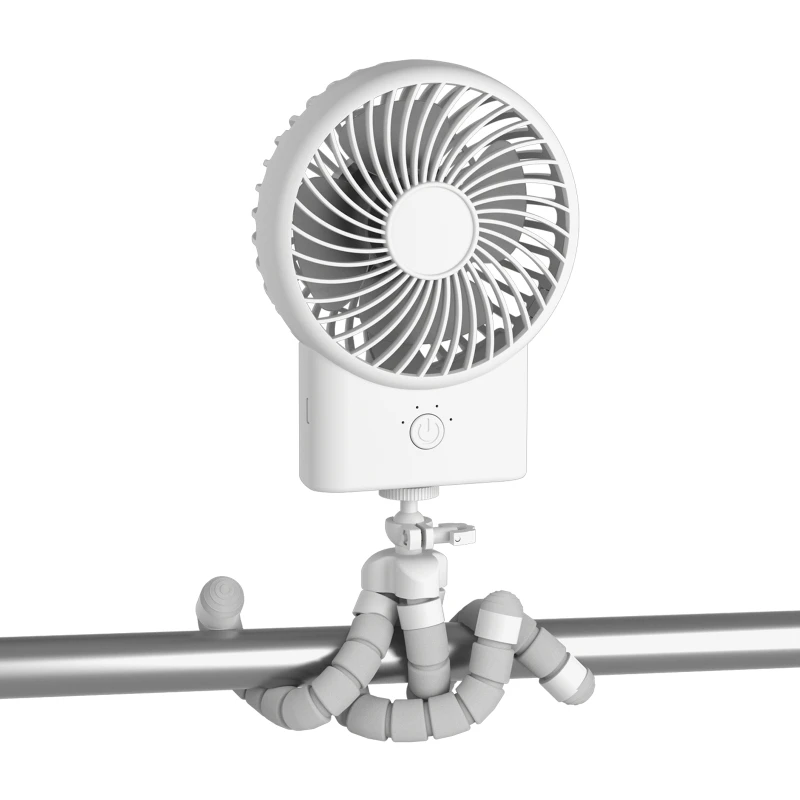 Портативный мини-вентилятор LX0B для детской коляски 2000 мАч с гибким штативом |